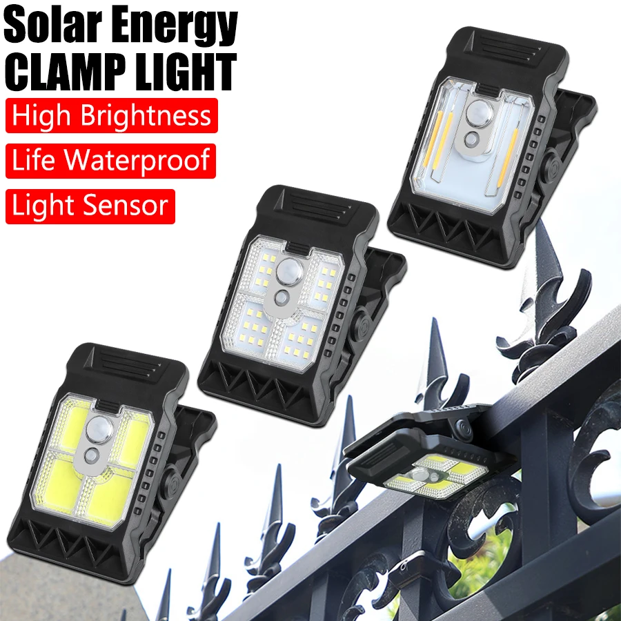 Outdoor Lighting On Fence - 2 adet LED güneş ışıkları açık