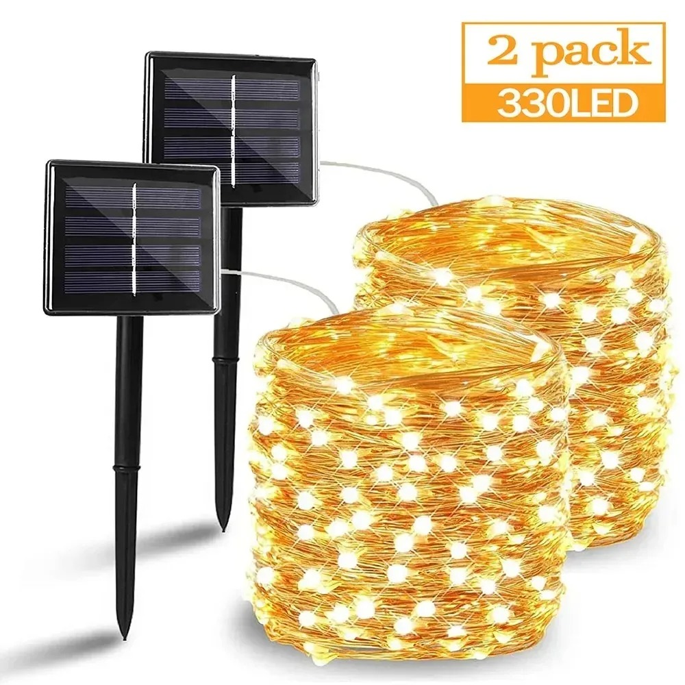 Photocell Outdoor Lighting - 50/100/200/330 LED Güneş Işıkları Açık Su