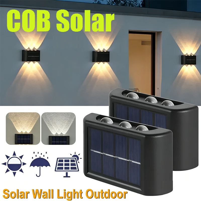 Outdoor Lighting Solar - COB Güneş Enerjili Duvar Lambası Dış