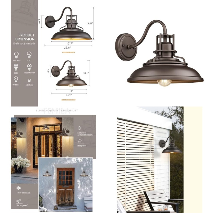 Outdoor Lighting Wall - Dış Mekan Ahır Aydınlatma Armatürü, Dış