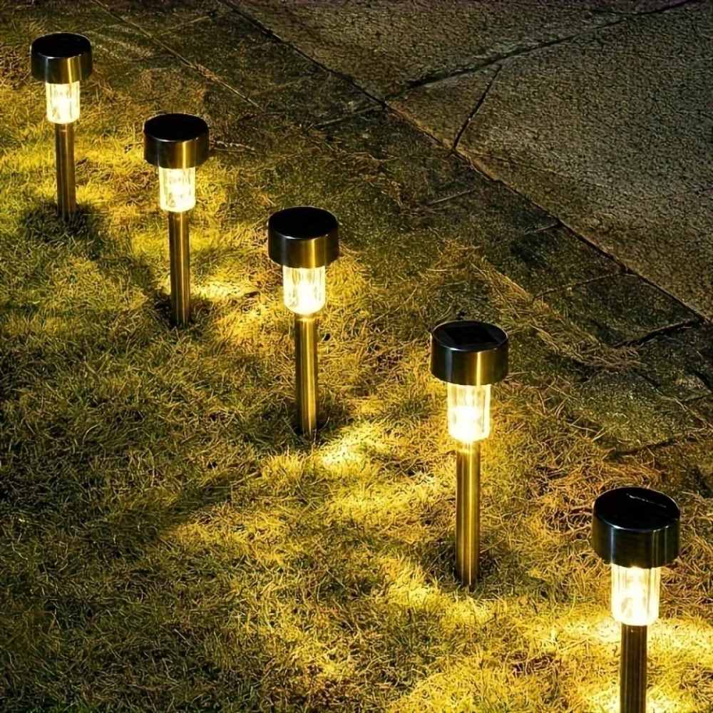 Outdoor Lighting On Fence - 10 Adet Güneş Enerjili Bahçe Lambası,
