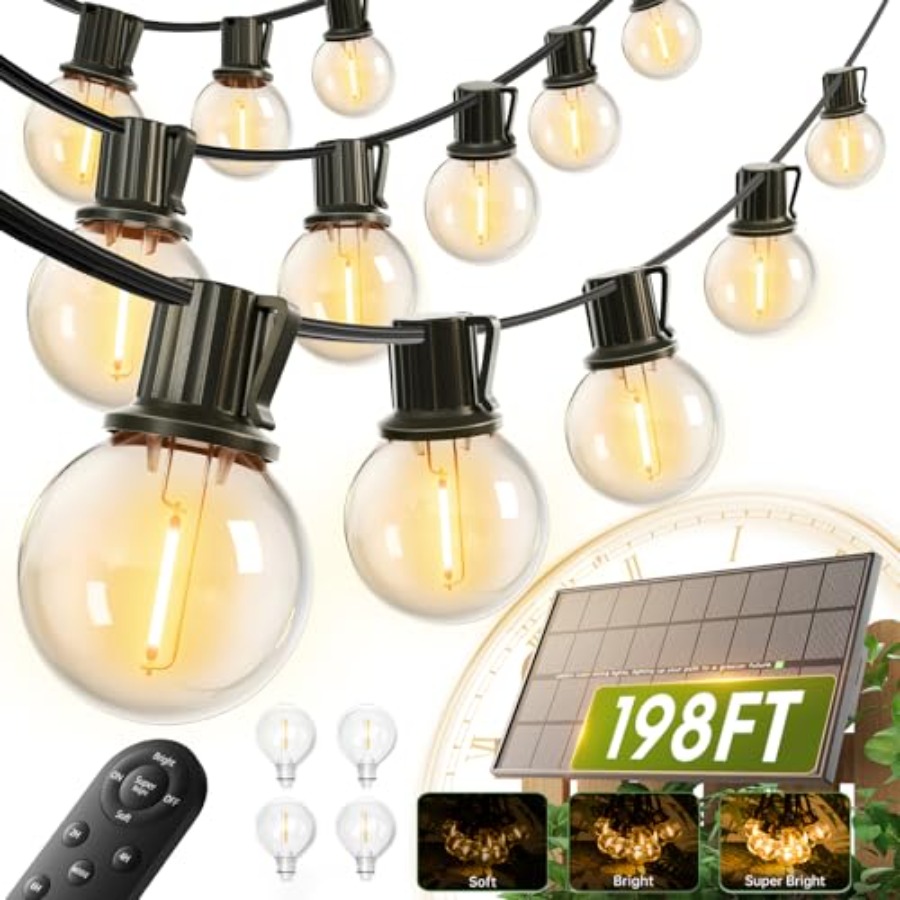 Outdoor Lighting Install - 198 Feet Solar Dizili Işıklar Dış