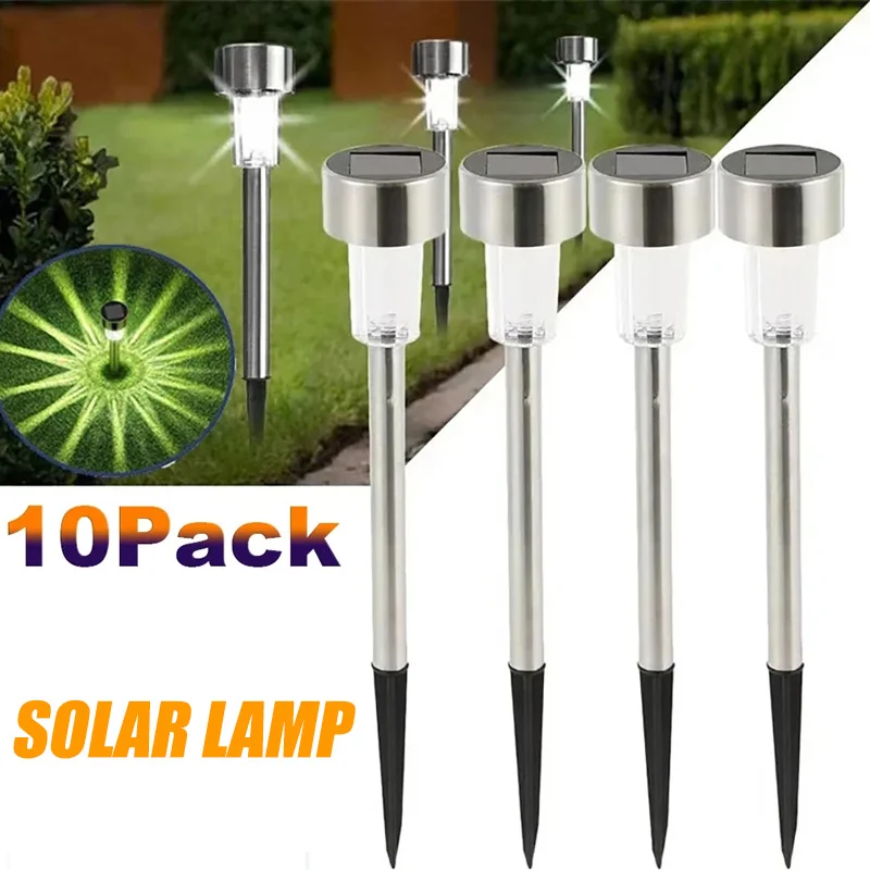 Outdoor Lighting On Fence - Güneş Enerjili Dış Mekan Işıkları Bahçe