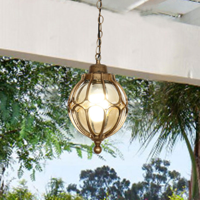Outdoor Lighting On Fence - Amerikan su geçirmez avize açık koridor