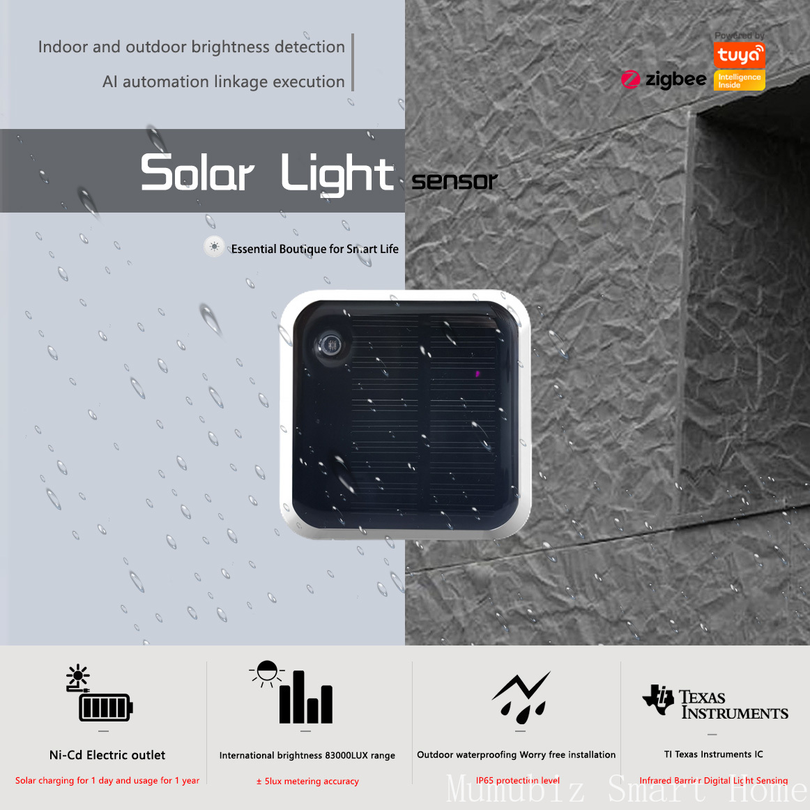Outdoor Lighting Install - Tuya Zigbee Güneş Işığı Sensörü -