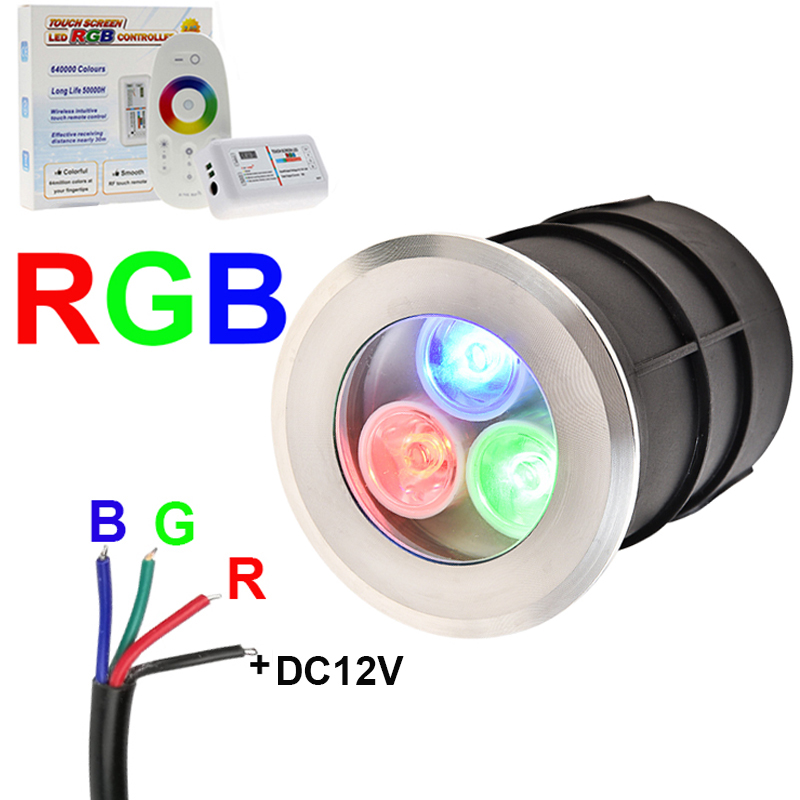 Outdoor Lighting Underground Wiring - 4-wire RGB LED yeraltı ışık 9W18W