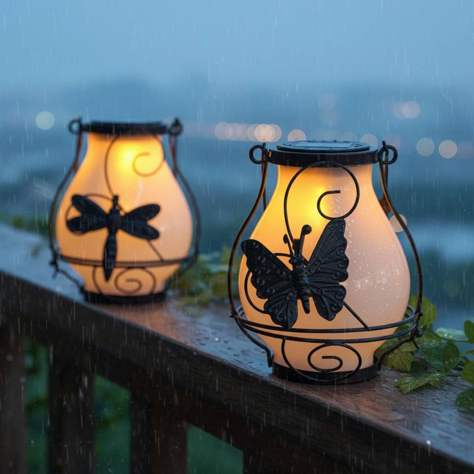 Outdoor Lighting Wall - Güneş Enerjili Kelebek Feneri Su Geçirmez