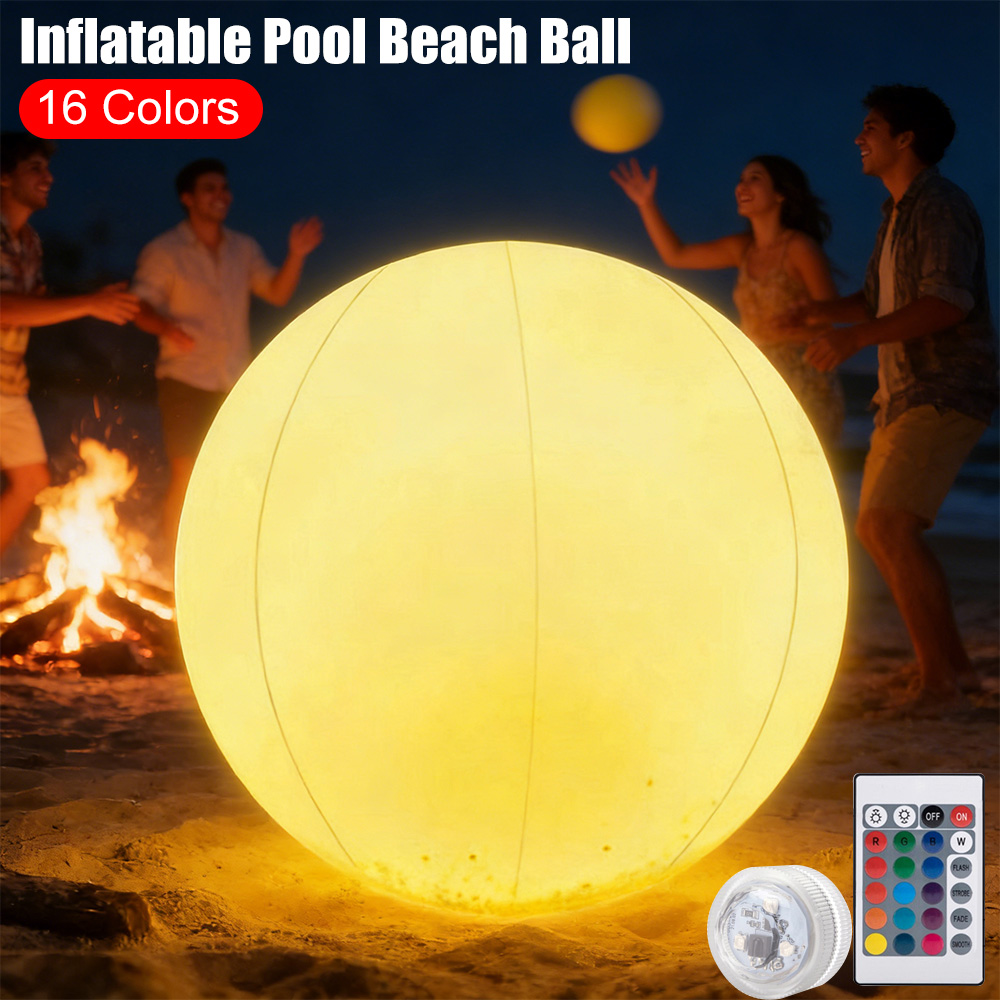 Outdoor Lighting Around Pool - Şişme Havuz Plaj Topu Aydınlık LED
