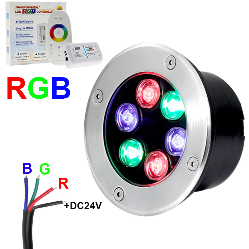 Outdoor Lighting Underground Wiring - 4 telli RGB LED Yeraltı Işık