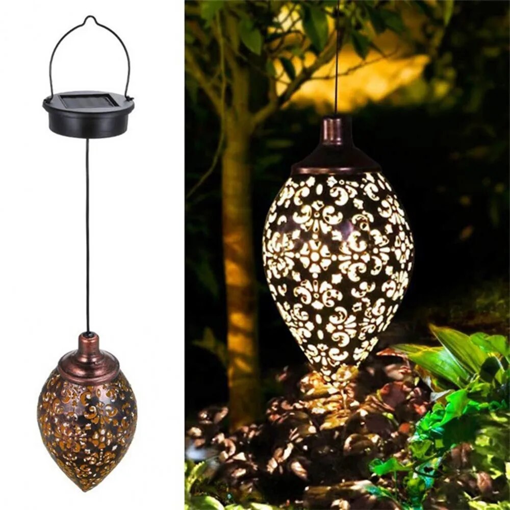 Outdoor Lighting On Fence - Açık Su Damlası Şekilli Güneş Projeksiyon