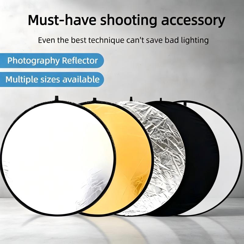 Outdoor Lighting Kit Photography - 2'si 1 Arada Çift Taraflı Altın