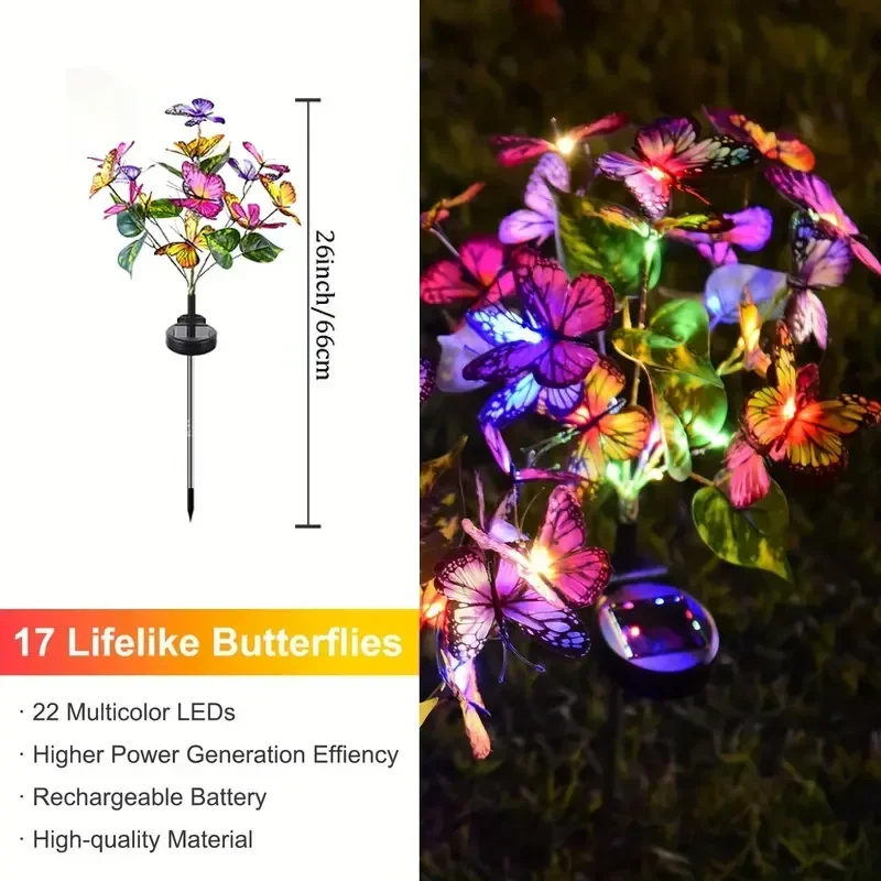 Güneş LED Kelebek Bahçe Işıkla - Photocell Outdoor Lighting incelemesi ve fiyatı