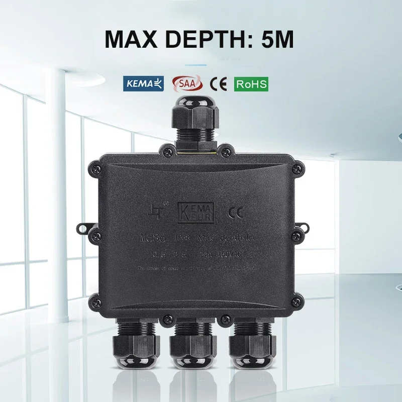 4Way 1In3Out IP68 Su Geçirmez  - Outdoor Lighting Underground Wiring incelemesi ve fiyatı