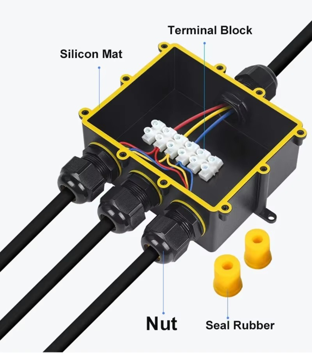 4Way 1In3Out IP68 Su Geçirmez  - Outdoor Lighting Underground Wiring incelemesi ve fiyatı