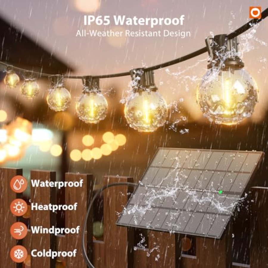 198 Feet Solar Dizili Işıklar  - Outdoor Lighting Install incelemesi ve fiyatı