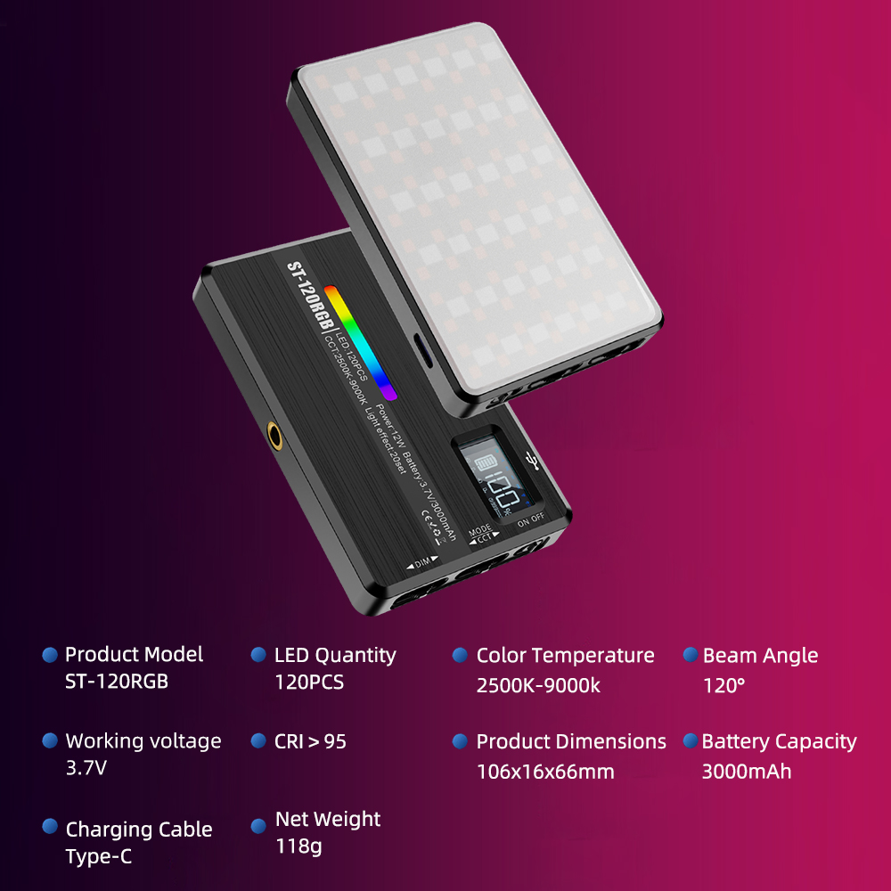 ST-120 RGB Tam Renkli Fotoğraf - Outdoor Lighting Kit Photography incelemesi ve fiyatı