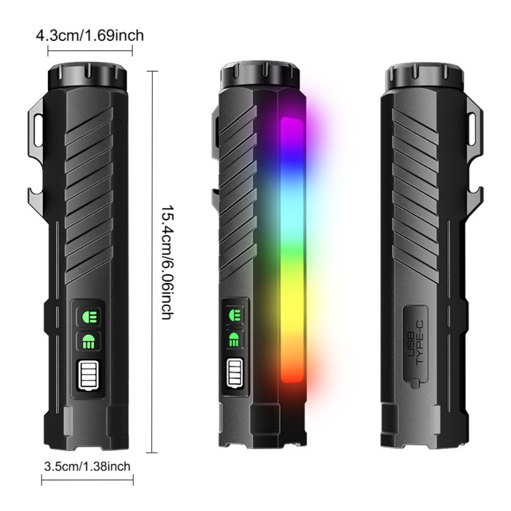 Taktik El Feneri Tip-c Şarj Ed - Outdoor Lighting Types incelemesi ve fiyatı