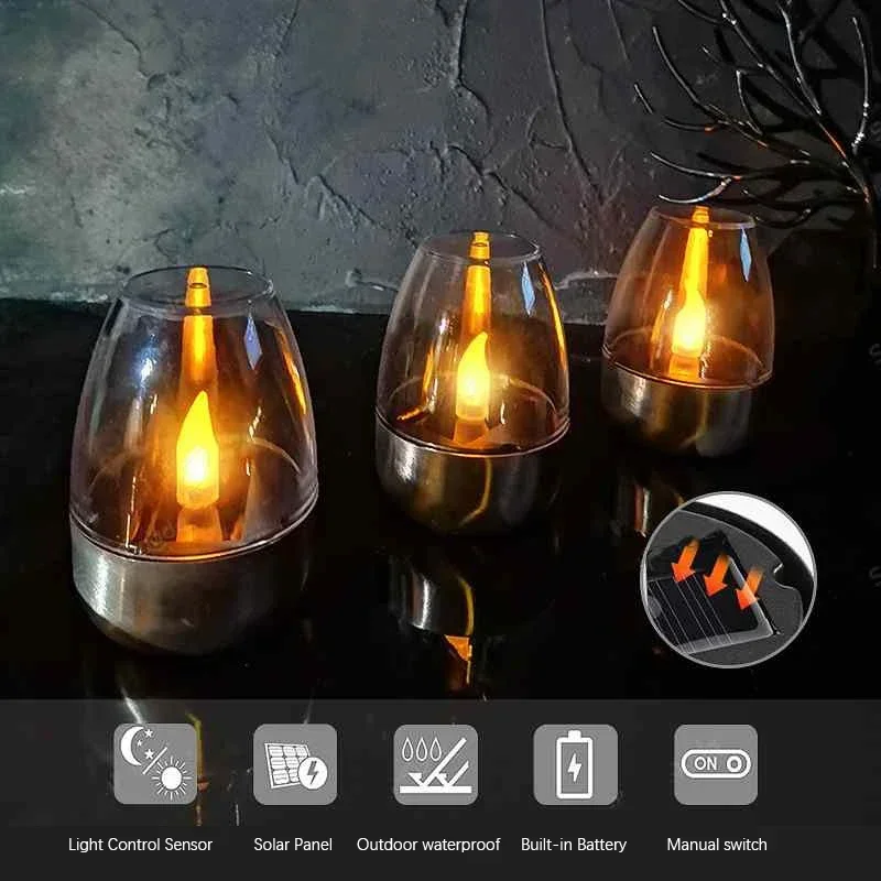 LED Paslanmaz Çelik Güneş Mum  - Photocell Outdoor Lighting incelemesi ve fiyatı