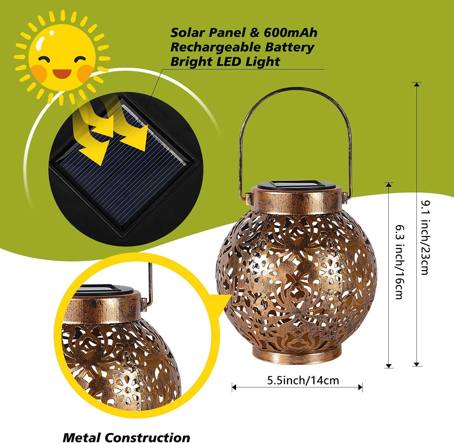 1-6 adet fas güneş fenerleri a - Photocell Outdoor Lighting incelemesi ve fiyatı