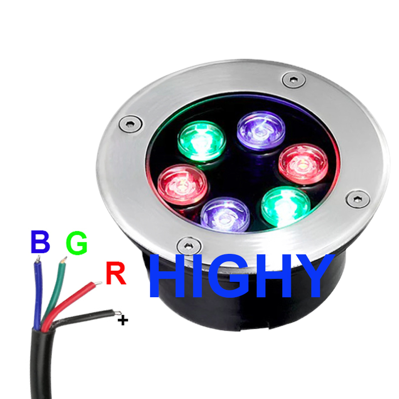 4-wire RGB LED yeraltı ışık 9W - Outdoor Lighting Underground Wiring incelemesi ve fiyatı