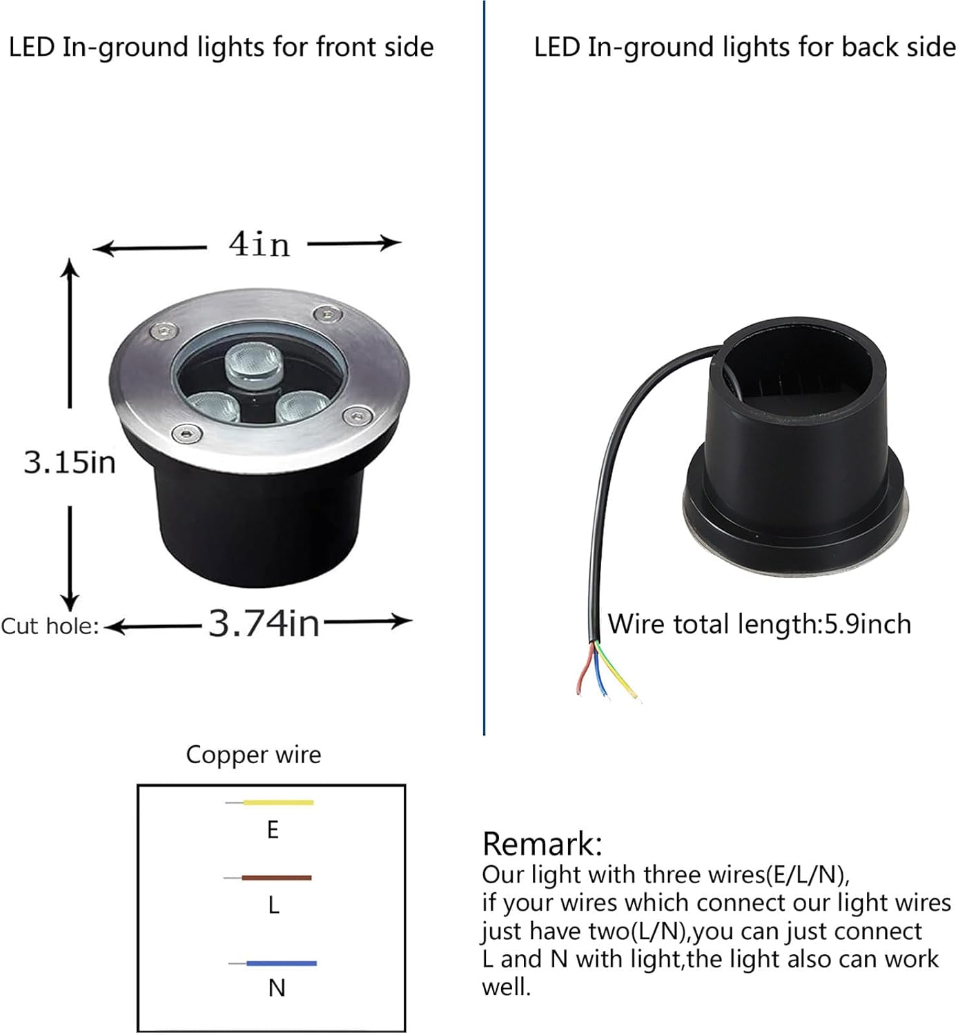 4'lü Paket Dış Mekan Yer İçi L - Outdoor Lighting Underground Wiring incelemesi ve fiyatı