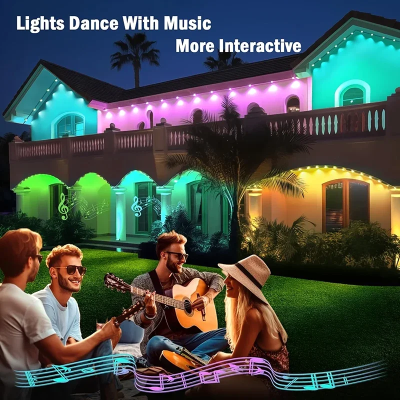 300FT Kalıcı Saçak LED Akıllı  - Outdoor Lighting Effects incelemesi ve fiyatı