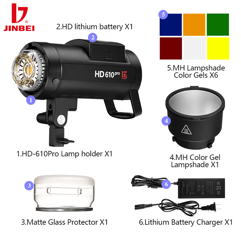JINBEI HD610 TTL Pil Monolight - Outdoor Lighting Kit Photography incelemesi ve fiyatı