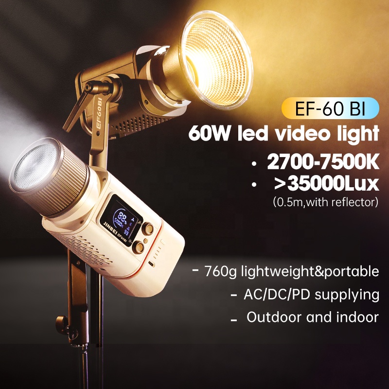 JINBEI EF-60BI 60w Fotoğrafçıl - Outdoor Lighting Kit Photography incelemesi ve fiyatı