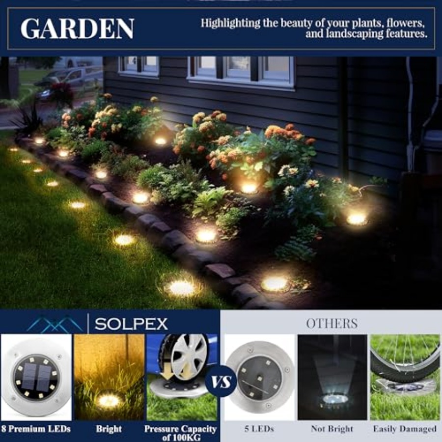 Güneş Enerjili Zemin Lambaları - Outdoor Lighting Solar incelemesi ve fiyatı